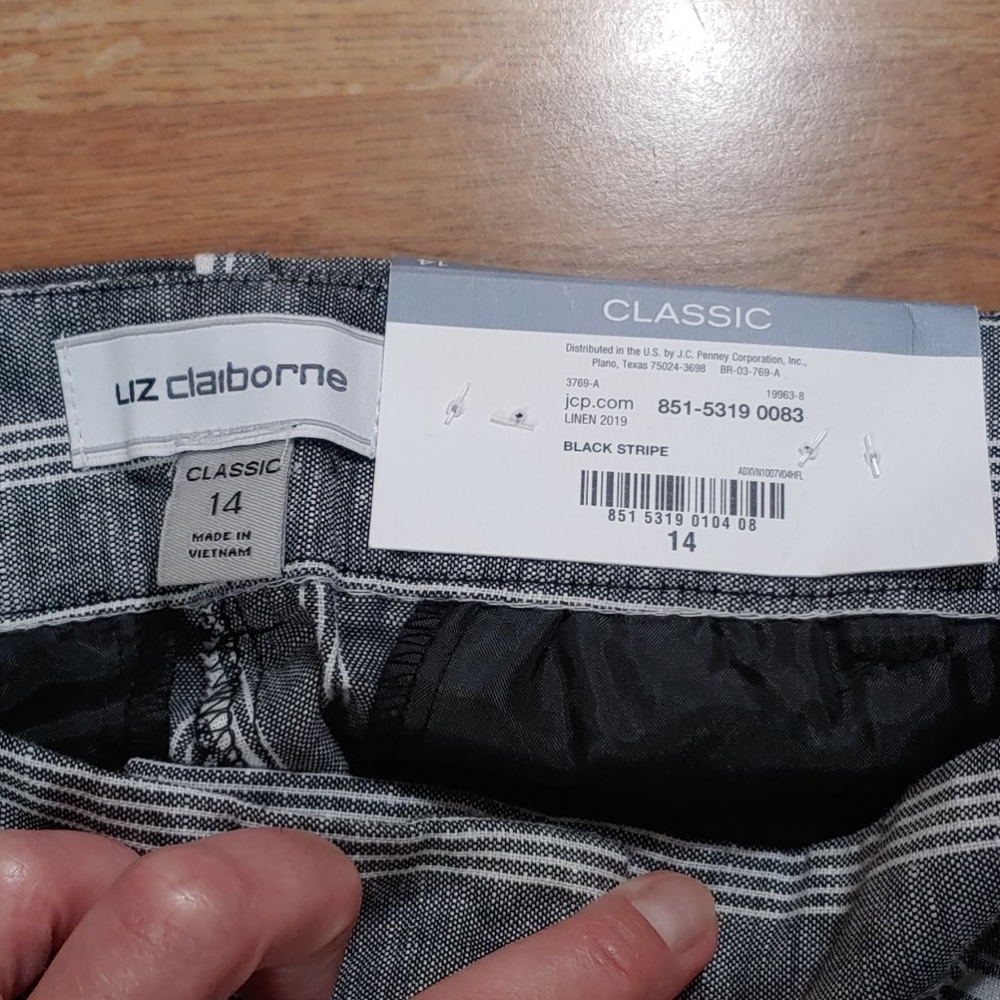 Liz Claiborne 🆕 Classic Wide Leg Pants 14 - Picture 8 of 8